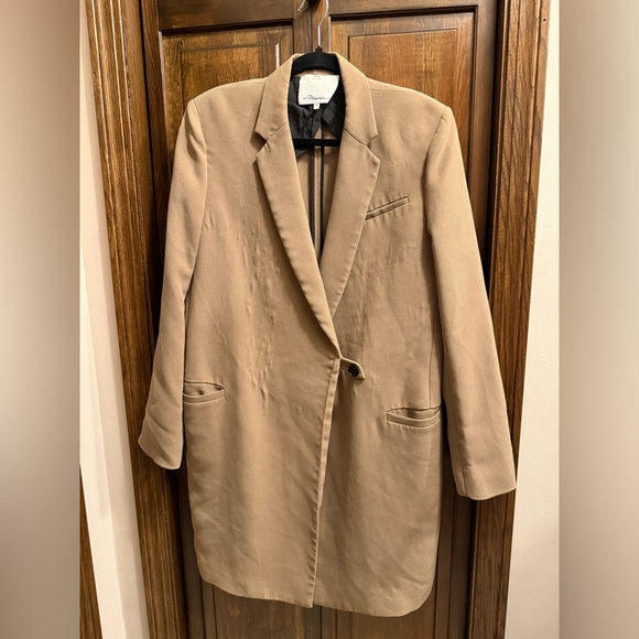 3.1 Phillip Lim Classic Camel Long Oversized Blazer coat 6 - Picture 2 of 11